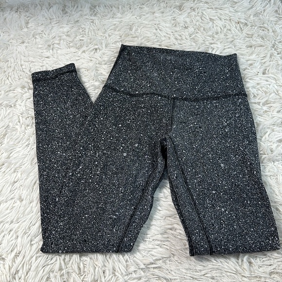 Lululemon Align Pant II *25" Luminesce Splatter Ice Grey Black - Picture 1 of 5